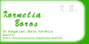 kornelia boros business card